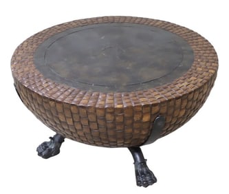 Kriess Nairobi drum coffee table