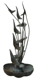 Jim Millar Copper Modernist Garden Fountain
