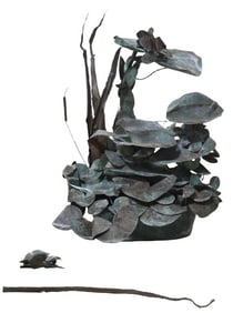 Jim Millar style modernist garden fountain