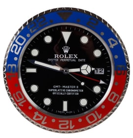Watch Dealer Display Clock Rolex PEPSI