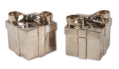 Tiffany and Co. Sterling Gift Form Shakers