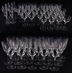 (61) Hoya Crystal Goblets and Glasses, 'Entasis'