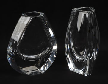 (2) Baccarat Crystal Vases