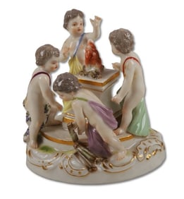 Meissen Allegorical Figure Group, 'Winter'
