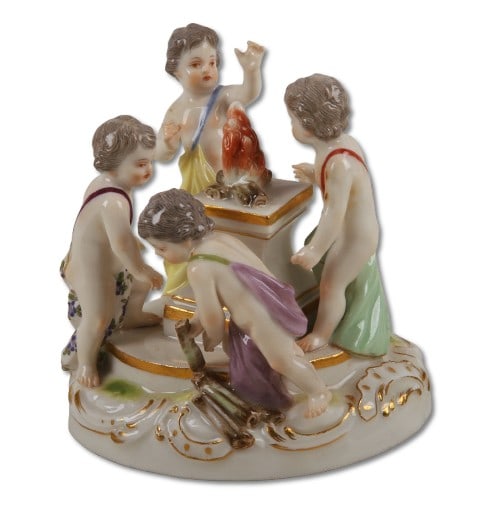 Meissen Allegorical Figure Group, 'Winter' (1 of 8)