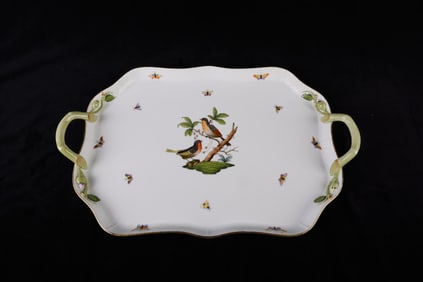 Herend Rothschild Bird Porcelain Tray