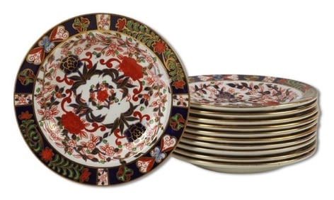 (11) 19th C Royal Crown Derby Imari Plates