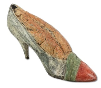 Steve Tobin Bronze of a Baguette Filled Ladies Pump