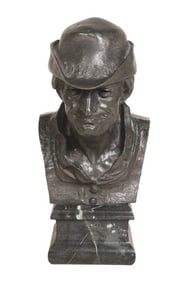 Jean Baffier Bronze Bust, "Louis XI"