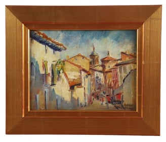 Max Kuehne "Street in Village"