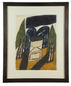 Carol Summers Woodcut "Fontana"