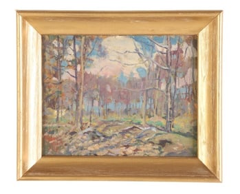 Whitney Hubbard Landscape Painting "Woodlands"