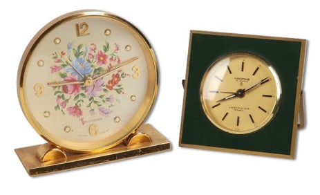 (2) Swiss Travel Clocks