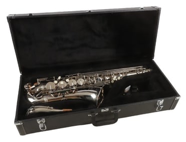 New Old Stock Nickel Silver Plated Tenor Saxophone