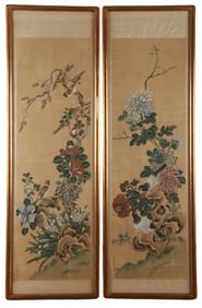 (2) Chinese Paintings on Silk