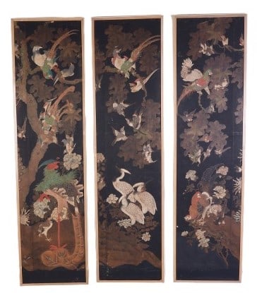 Chinese Triptych Painting (1 of 8)