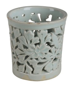 Korean White-Glazed Porcelain Brush Pot