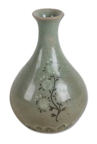 Korean Celadon Bottle Vase