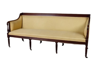 Mahogany Sheraton sofa