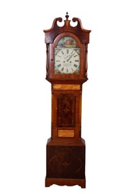 English mid-19th C longcase clock