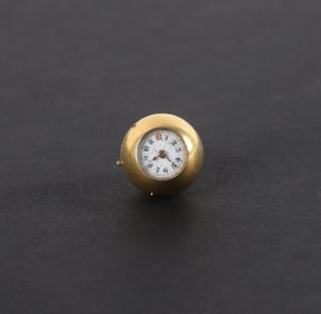14K Yellow Gold Swiss Cylinder Ball Watch