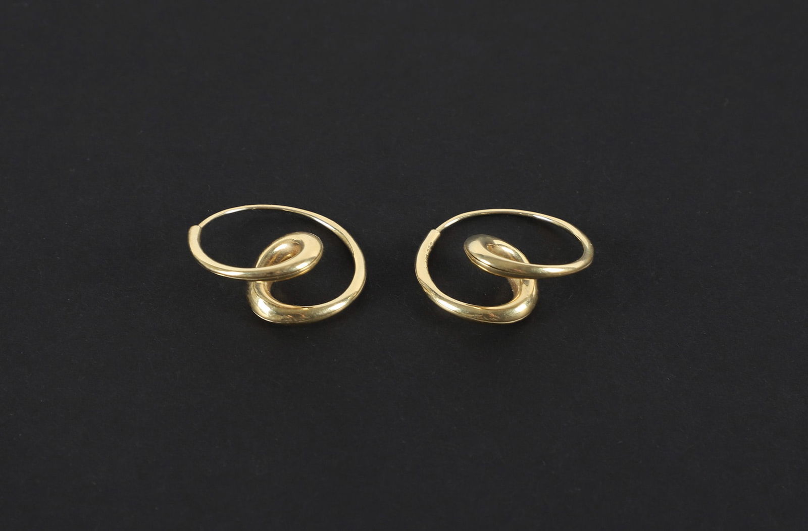 18K Michael Good Hoop Twist Earrings (1 of 3)