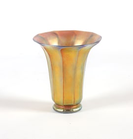 Steuben Aurene Flared Rim Vase