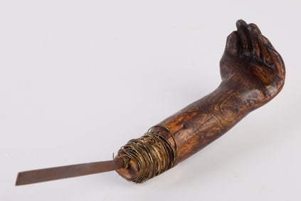 Hand Carved Handled Crooked Knife