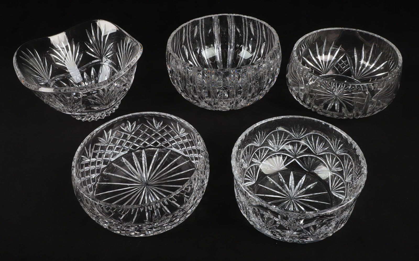 (5) Crystal Serving Bowls (1 of 6)
