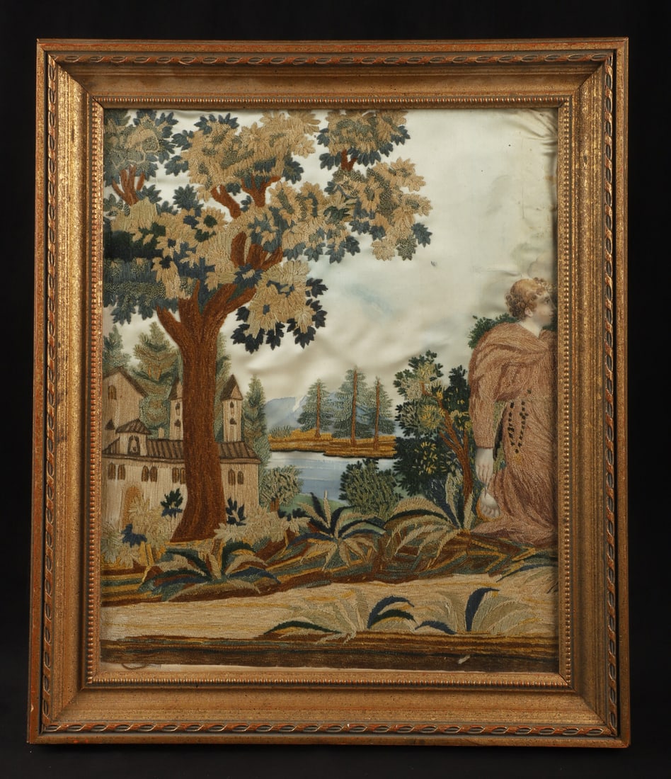 19th C English Needlework Scene (1 of 5)