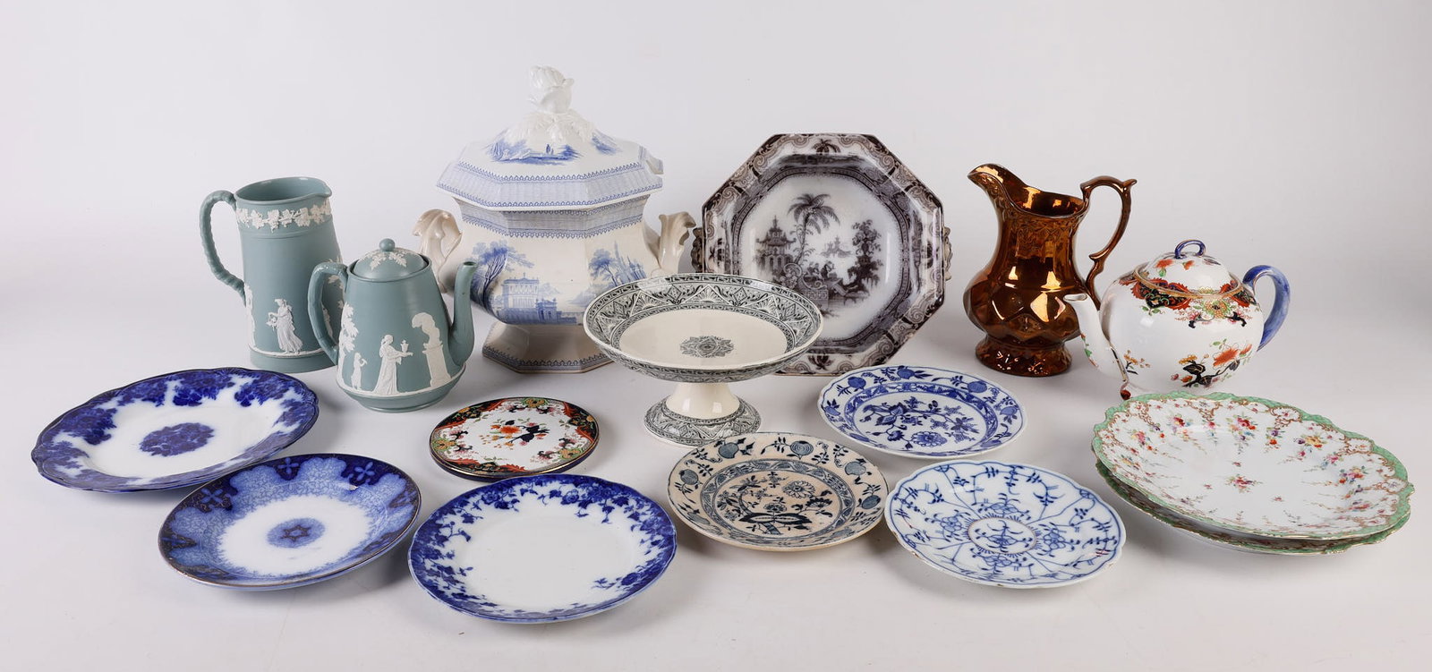 Ironstone Transferware & Painted Porcelain (1 of 19)
