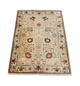 6'1" x 9'1" Hand Knotted Turkish Oushak