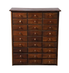Antique 27 drawer apothecary cabinet