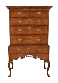 Queen Anne style 2-pc highboy