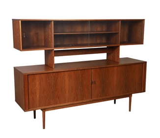 Lovig Danish MCM credenza w/display case top
