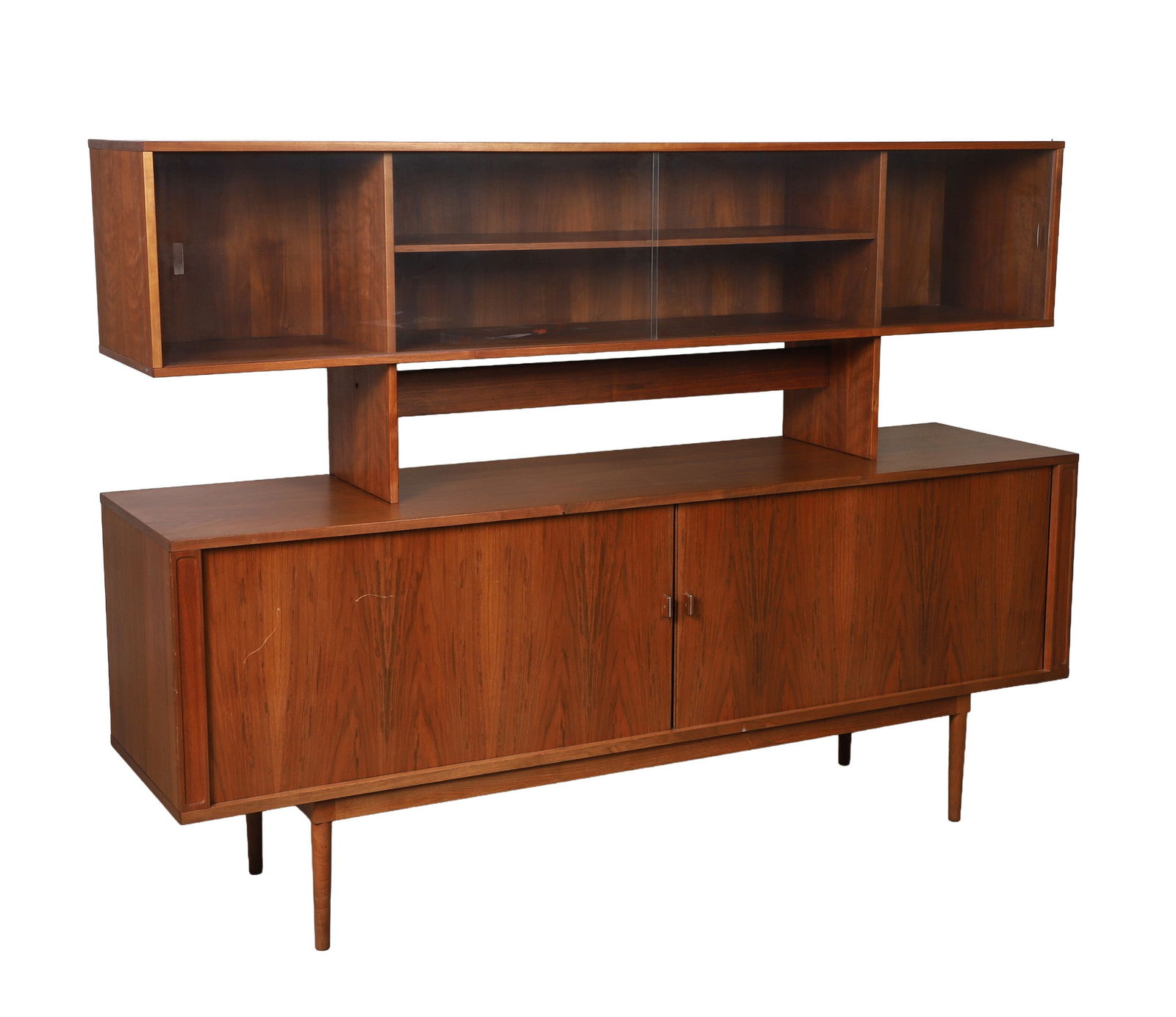 Lovig Danish MCM credenza w/display case top (1 of 17)