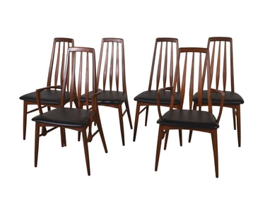 (6) Niels Koefoed for Hornslet "Eva" dining chairs