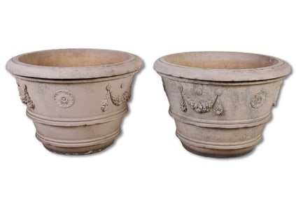 Pair of Galloway Pottery Monumental Planters