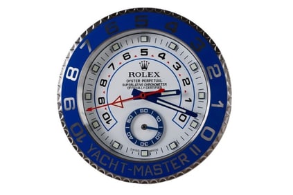 Yachtmaster II Rolex Dealer Display Wall Clock