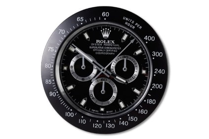 The Fighter Daytona Rolex Dealer Display Wall Clock