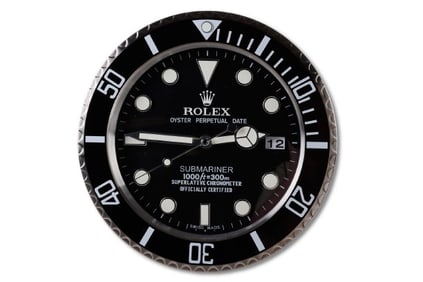Submariner Rolex Dealer Display Wall Clock