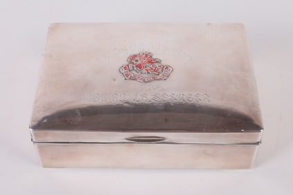 1937 St. Georges Cup Silver Trophy Box