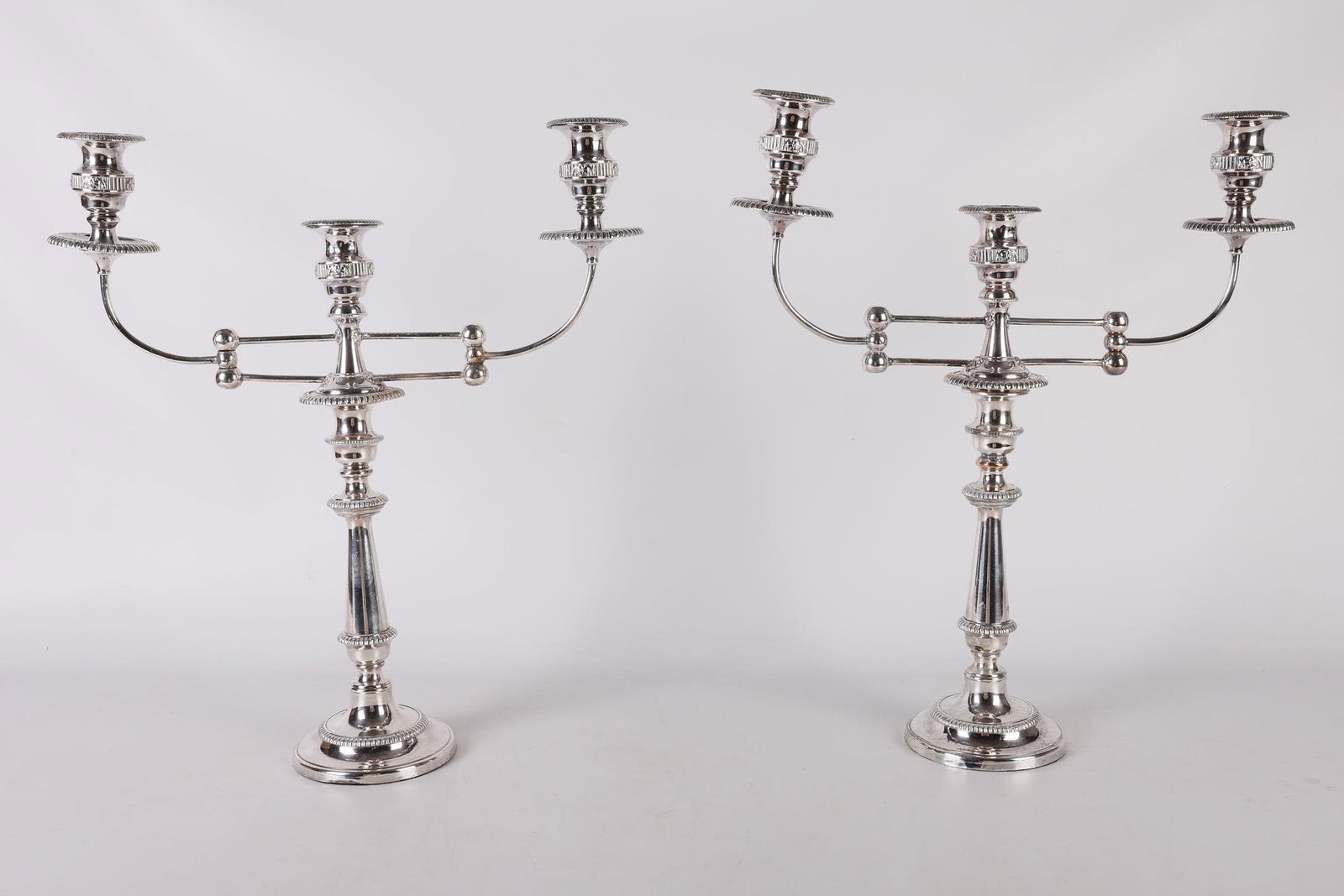 Old Sheffield Plate Hinged Candelabra Pair (1 of 8)