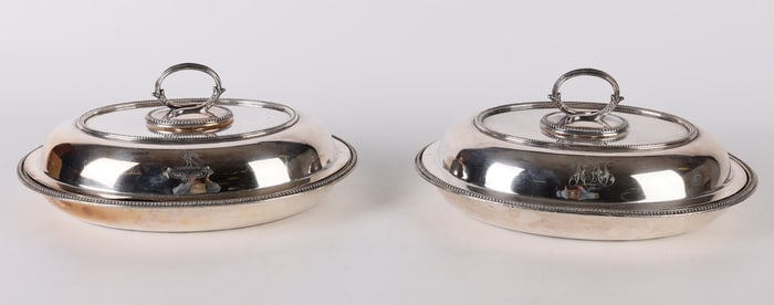 Sheffield Plate Covered Servers, "Labore et Fides'