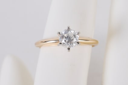 14K Gold Diamond Engagement Ring