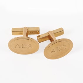 Tiffany and Co. 14K Yellow Gold Cufflinks