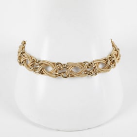 14K Yellow Gold Fancy Link Bracelet