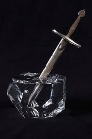 Steuben 'Excalibur' Sculpture
