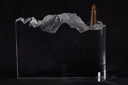 Steuben 'Lighthouse' Sculpture