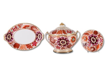 Barr, Flight & Barr Worcester Tureen, Tray and Plate